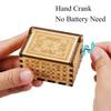 Girlfriend Can't Help Falling In Love Wooden Birthday Presents Vintage Engraving Music Box Hand-Cranked