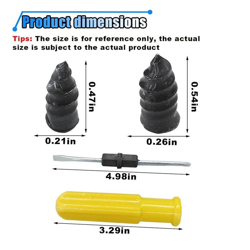 Feb.60PCS Tire Repair Rubber Nail, Tire Puncture Repair Tool Kit With Screwdriver,Vacuum Tire Repair Screw Plug,For Cartruck