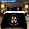 3PCS Resident Umbrella Bedding Set Duvet Cover Closure Includes 1 Duvet Cover & 2 Pillowcases for All Seasons Bedroom Decor Christmas Fan gifts