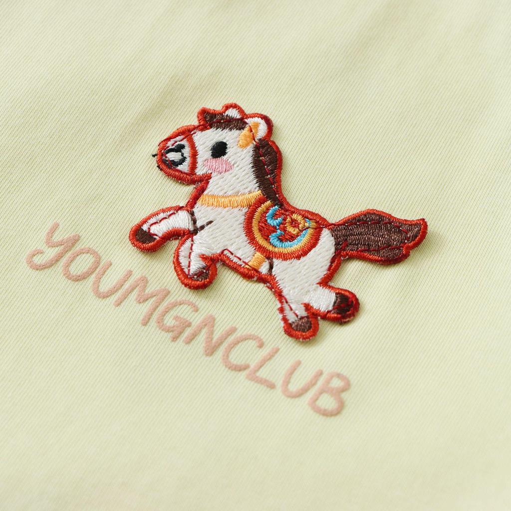 2026 Summer Stylish Cartoon Embroidery Boys' Loose Casual T-Shirt