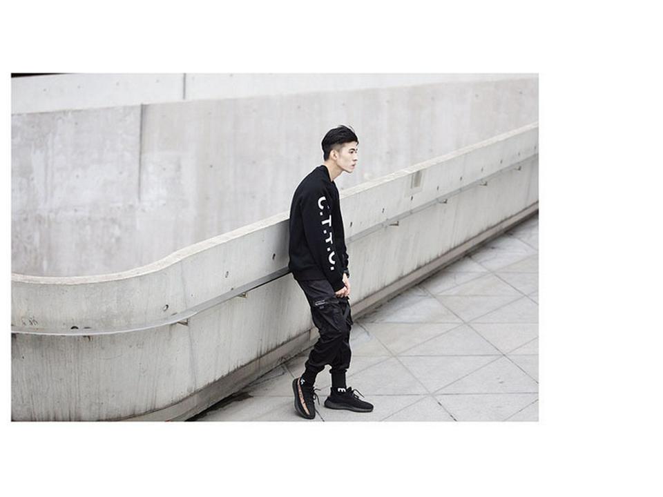 Men's Trendy Tactical Paratrooper Overalls: Li Xian & Han Shangyan Style Ribbon Leggings