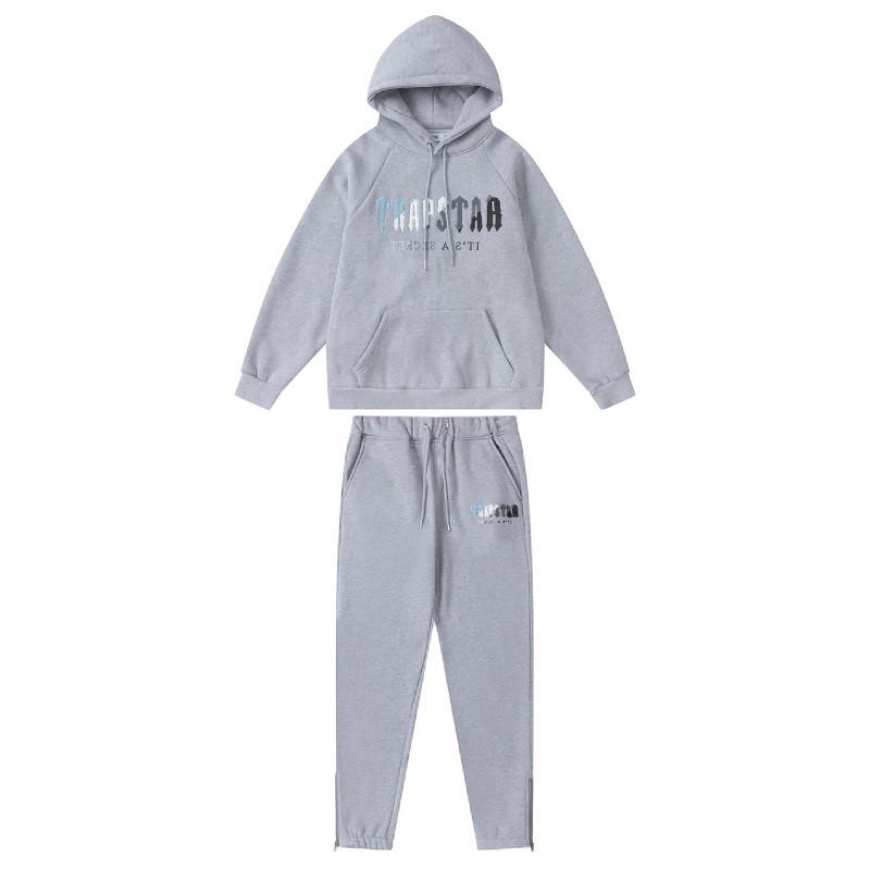 Streetwear Hooded Sweatshirt Set Loose Fit Embroidery Winter Casual Top Youth