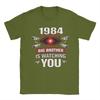 Unisex Big Brother Is Watching You 1984 T Shirt  100 Cotton Clothing Short Sleeve Round Collar Tee Shirt Gift Idea TShirts