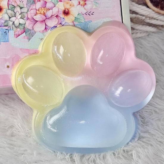 Squeezable Cat Paw Fidget Toy Soft Slow-Rising Stress Reliever Realistic Claw Design Novelty Decompression Gift for Kids Adults