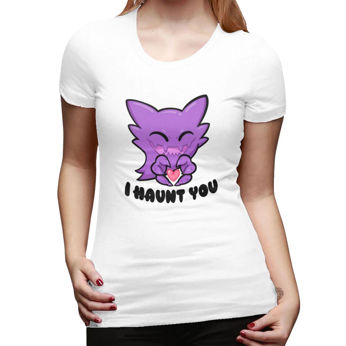

Haunter I Haunt You TShirt for Women Round Neck Streetwear T Shirts Womens Tees Short Summer Clothes Tops S