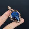 Labradorite Pendant, Handmade Gemstone 999 Copper Wire Wrapped  Antique Jewelry, For Gift Silver Jewelry