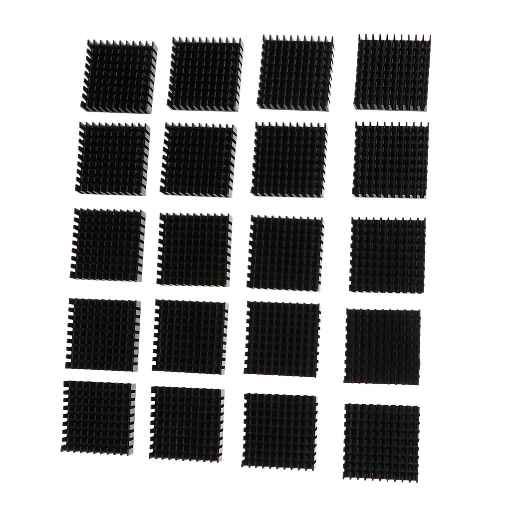 20 Pieces Of Aluminum Heatsink Cooling Fin Radiator 35*10*35mm For IC Led Chip 5W-10W