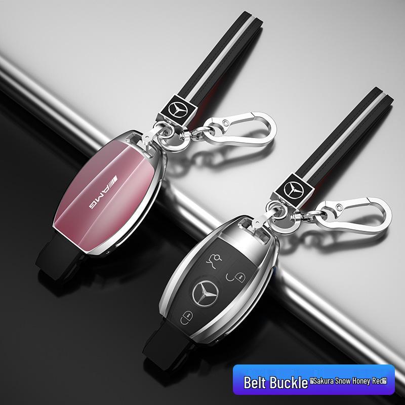 Kompatibelt nøkkelskall og deksel for Mercedes-Benz E-klasse, C-klasse, A200L, GLB, GLC260.