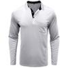 Men's European & American Long Sleeve Polo Shirt - Turn-Down Collar, Autumn/Winter Base Layer