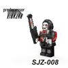 Delta SJZ001 Red Wolf Rose Weilong Dark Blue Military Minifigure Building Blocks
