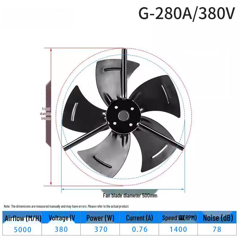Taijufu G-Type Variable Frequency Motor Cooling Fan CN plug (adapter included)