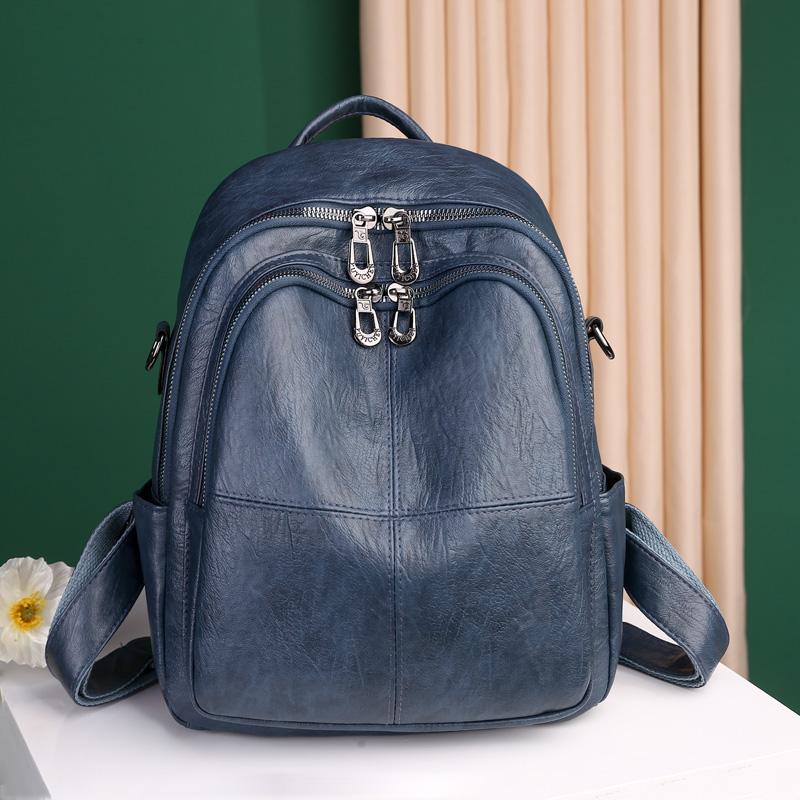 High Quality Youth PU Leather Backpacks For Teenage Girls Female School Bag  Backpacks  New Fashion Woman Backpack