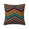 Boho African Ethnic Tribal Geometric Pattern Square Throw Pillow Cover Pillow Case Cushion Cover for Home Car Decorative 18x18in