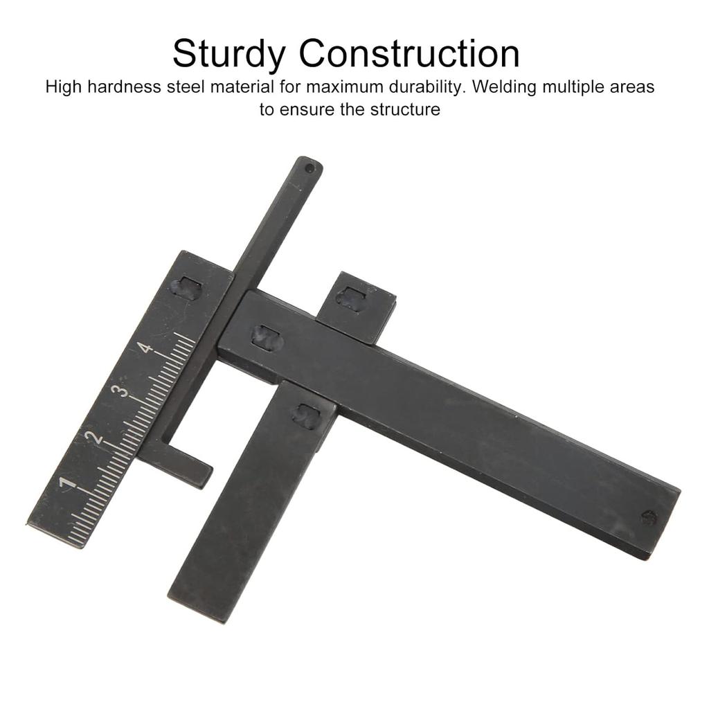 Carburetor Carb Float Level Gauge Motorcycle Tool, 0‑40mm Adjustable Metric Display Carburetor Float Level Gauge for Most Motorbikes