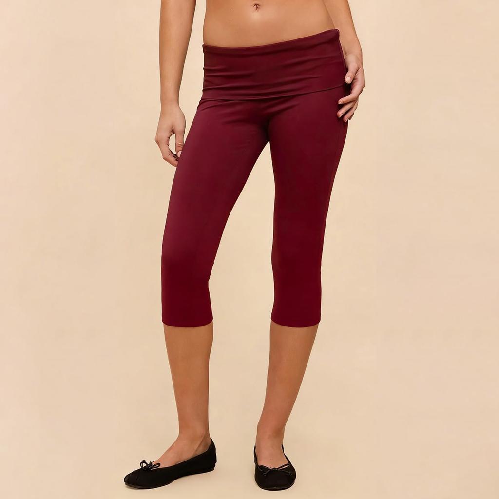 Damenmode Farbe Sexy Schlankmachend Gepolstert Sport Yoga Freizeit Sieben-Punkt-Hose