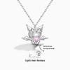 Kuromi Cupid's Heart Necklace for Women: Sweet Cartoon Style with Wings Chain