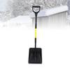 Pá de Neve Resistente, Design de Cabo com Pegador em D Confortável Limpeza Eficiente Remoção de Neve Ferramenta de Inverno com Tira de Alumínio para Calçada