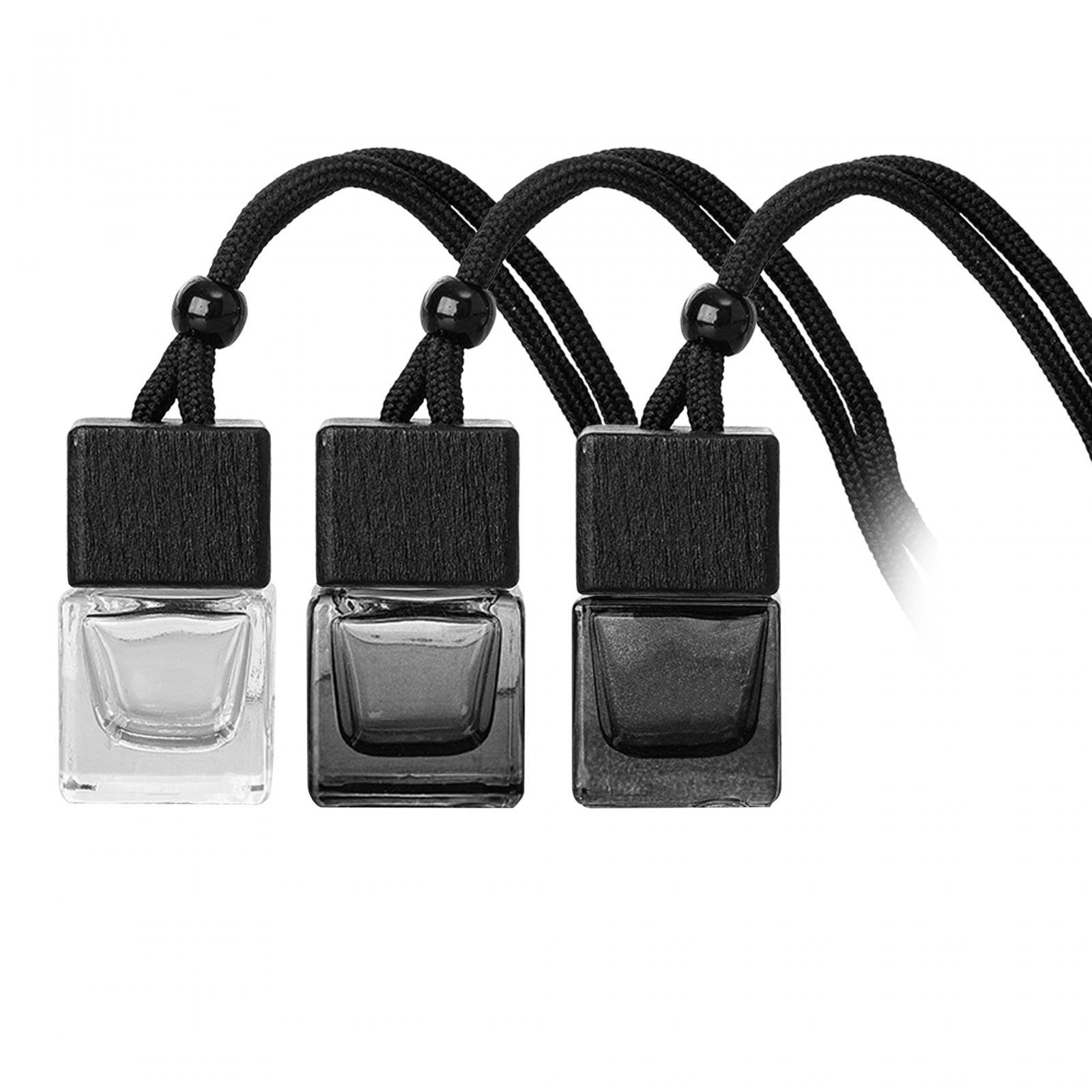 

3Pcs Car Hanging Diffuser Bottles Ornaments Refillable Pendants Reusable Interior Accessories Car Air Freshener Diffuser 8ml transparent