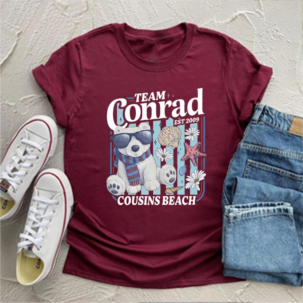 Team Conrad Junior Mint Bear T Shirt Summer I Turned Pretty Tshirt TSITP Shirt Cousins Beach Shirts Summer RoUnisexce Book Tops