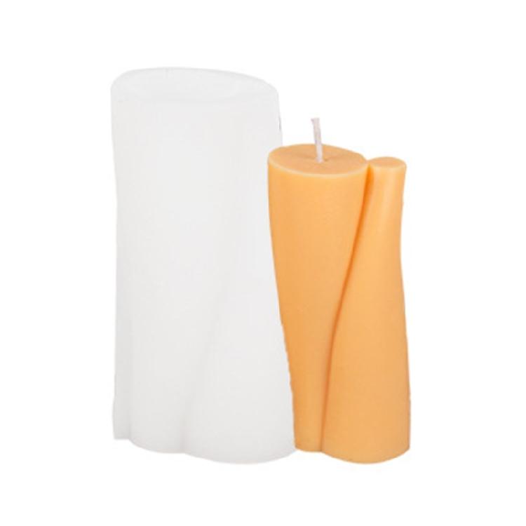 Irregualr Pillar Candle Mold Silicone Mold Non-stick Easy to De-mold