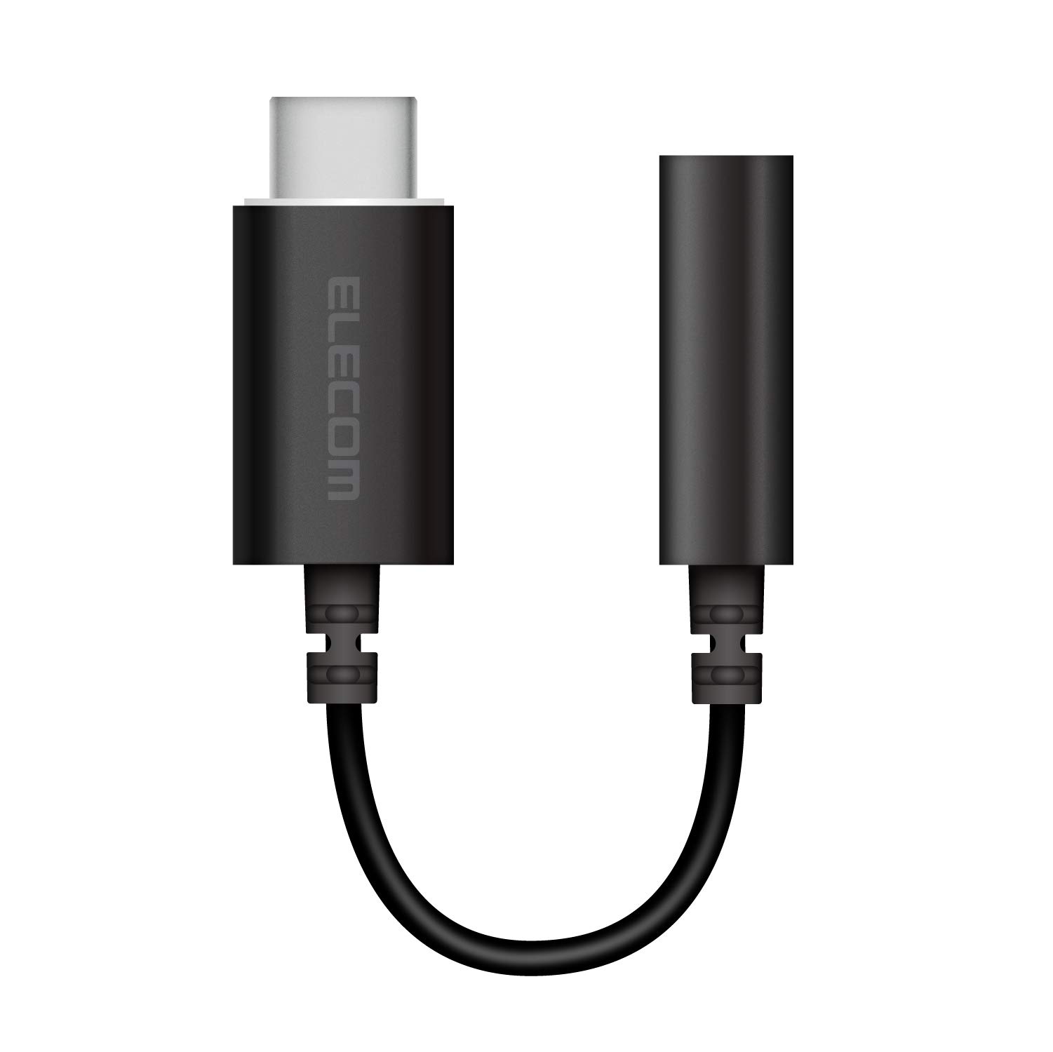 

ELECOM Earphone Conversion Adapter Earphone Jack Conversion Heavy Duty Audio 4 Pole Not Compatible with iPhone 15 Series Black EHP-C35DS01BK Type-c