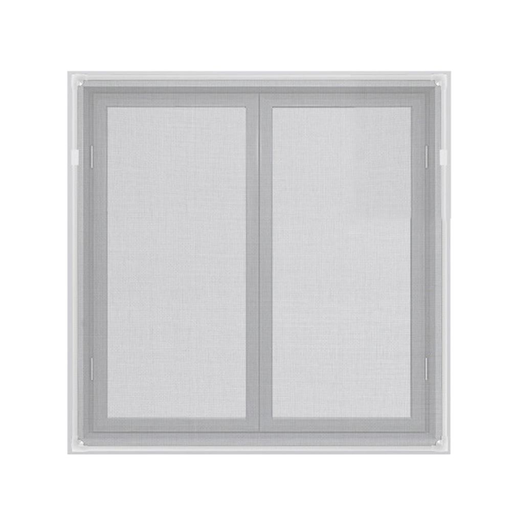 Magnetic Self Adhesive Screen Net Windows Anti Mosquito Screen DIY Window Screen Mesh for House Windows White Frame Grey Mesh