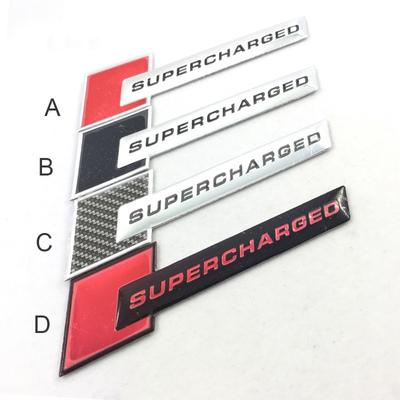 1 X אלומיניום SUPERCHARGED לוגו מדבקת תג רכב לרכב מתאים לכל המכוניות