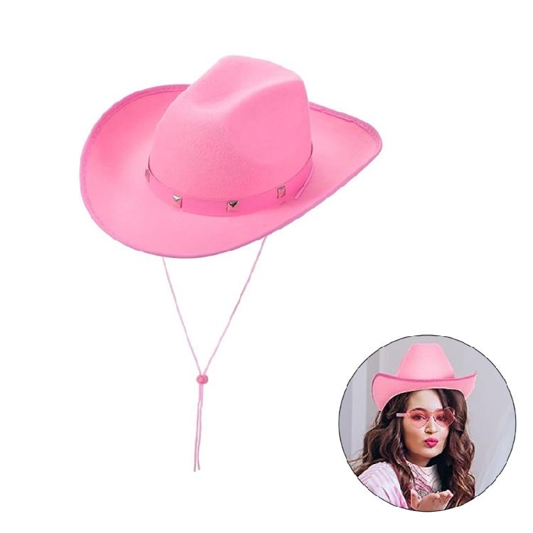 Wear Resistant Cowboy Hats Fashion Outdoor Adult Plain Color Cowboy Hats