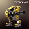 Building Block Is Compatible With Titan Fall Yellow Manned Mecha, Creative Building Block Children'S Puzzle Model