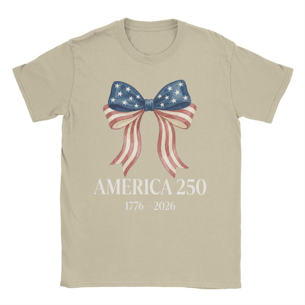 Anniversary USA TShirt Summer Novelty T Shirts Unisex Cotton O Neck Oversize Tees ShortSleeved Vintage Tshirt