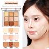 XIXI Nine-Color Concealer Palette: Silky Texture for Dark Circles, Nasolabial Folds, and Tear Troughs - Perfect for Students