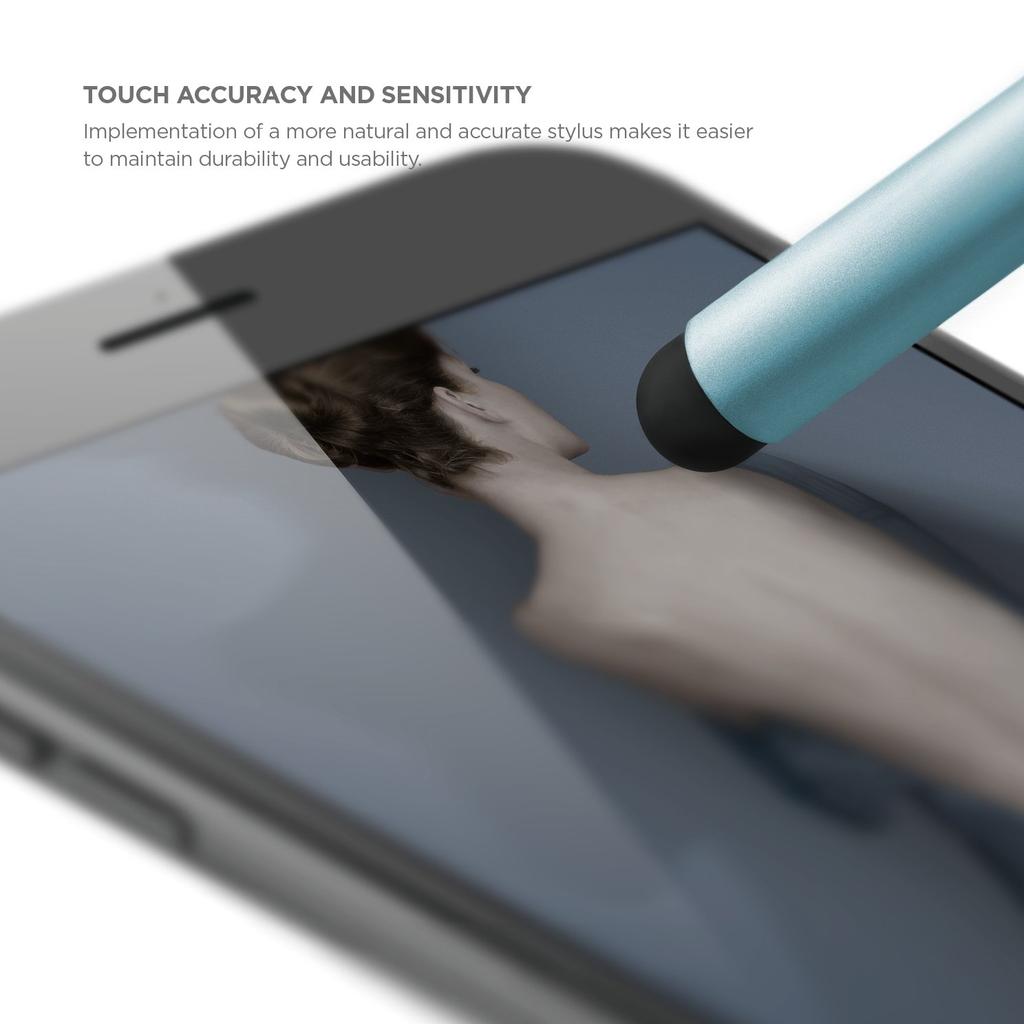 elago STYLUS BALL Touch Pen x Ballpoint Pure Aluminum Stylus Compatible with Various Smartphones and Tablet Includes Coral Blue Pen, 99% Pen, PCs,