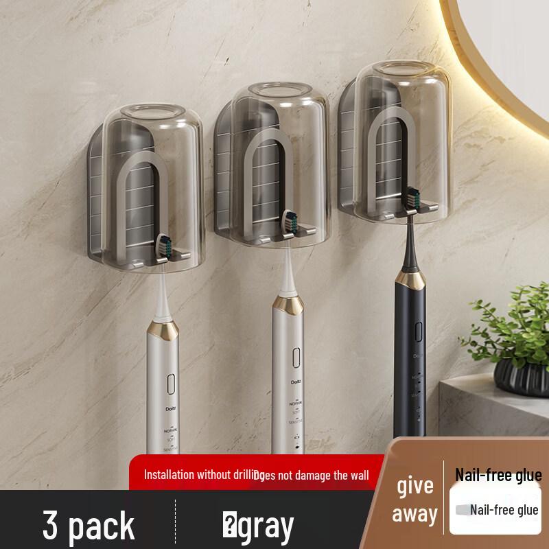 LIEI Suction Cup Wall-Mounted Toothbrush Holder