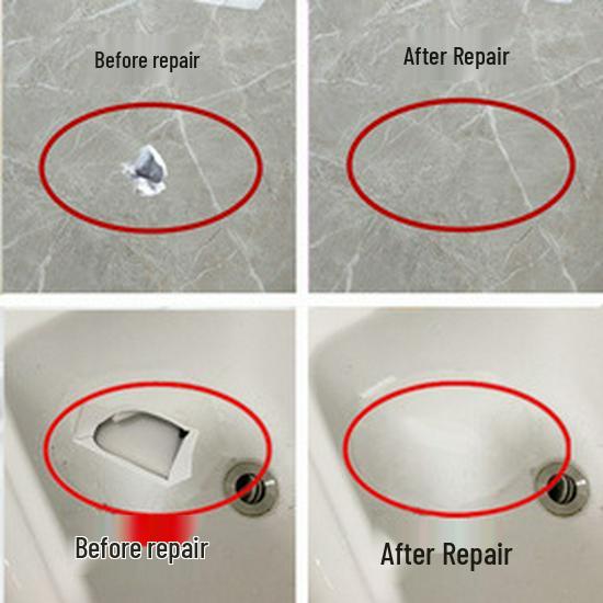Glazed Marble & Ceramic Tile Repair Paste for Cracks and Holes