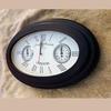 Antike Ovale 17 Zoll Holzwanduhr - Dekorative Uhr im Vintage-Nautikstil für Einzigartige Heim- & Bürodekoration
