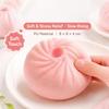  Simulation Steamed Bun Toy Slow Rebound PU Stress Relief Squeeze Toy for Kids Adults Home Office Anxiety Release
