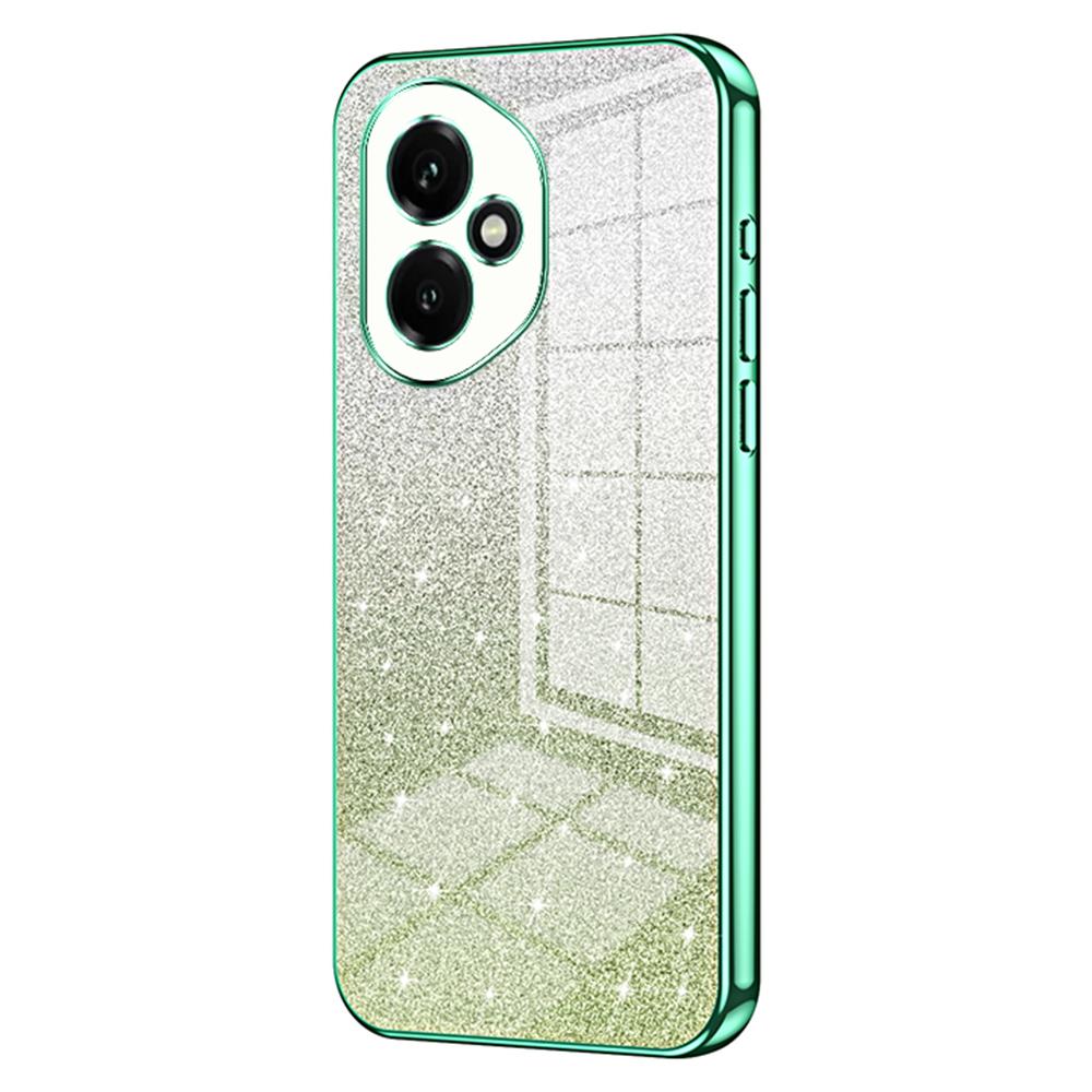 

Для Honor 400 5G (Глобальний) Чохол Гальванічне покриття Градієнт Блискітки ТПУ Чохол для телефону Green