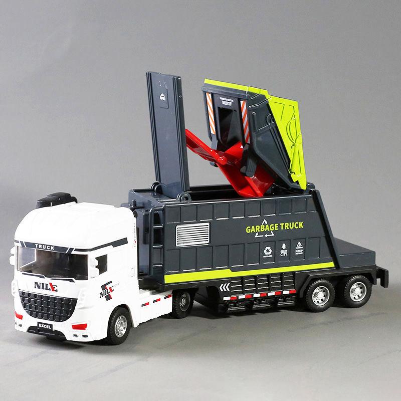 Garbage Truck Toy Press Type Sanitation Truck Model Kids Educational Toy Vehicle For Boys Children Gift