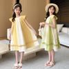 New Summer Dress for Girls, Children's Summer Internet Celebrity, Western Style Cotton Princess Dress, Girls' Thin Dress