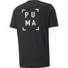 PUMA Comfortable Versatile Short Sleeve T-Shirt Men tops Black 521537-01