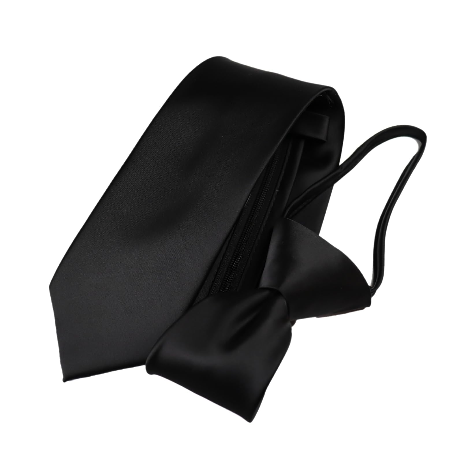 

Michiko London Черный Черный с шелком Идеально для буддийских поминок и других случаев Галстук на одно касание без завязывания, Формальный, Ямочки, Смесовый, Церемонии,