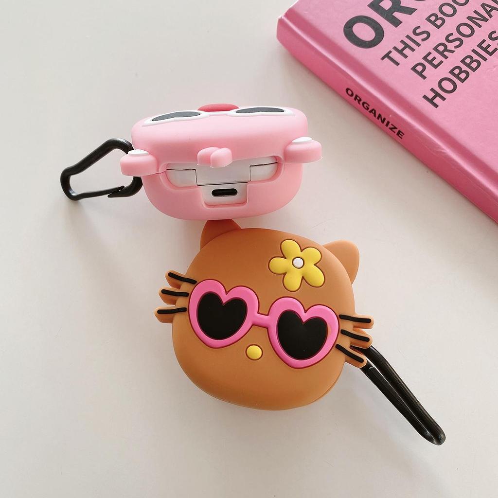 Cute Cat Earphone Case For Galaxy Buds FE Samsung Galaxy Buds Pro Galaxy Buds 2 Pro Buds Live Galaxy Buds2 Wireless Headphone Protective Cover