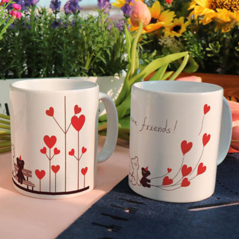tk345-Design Mug 2p-White Bear and Black Bear