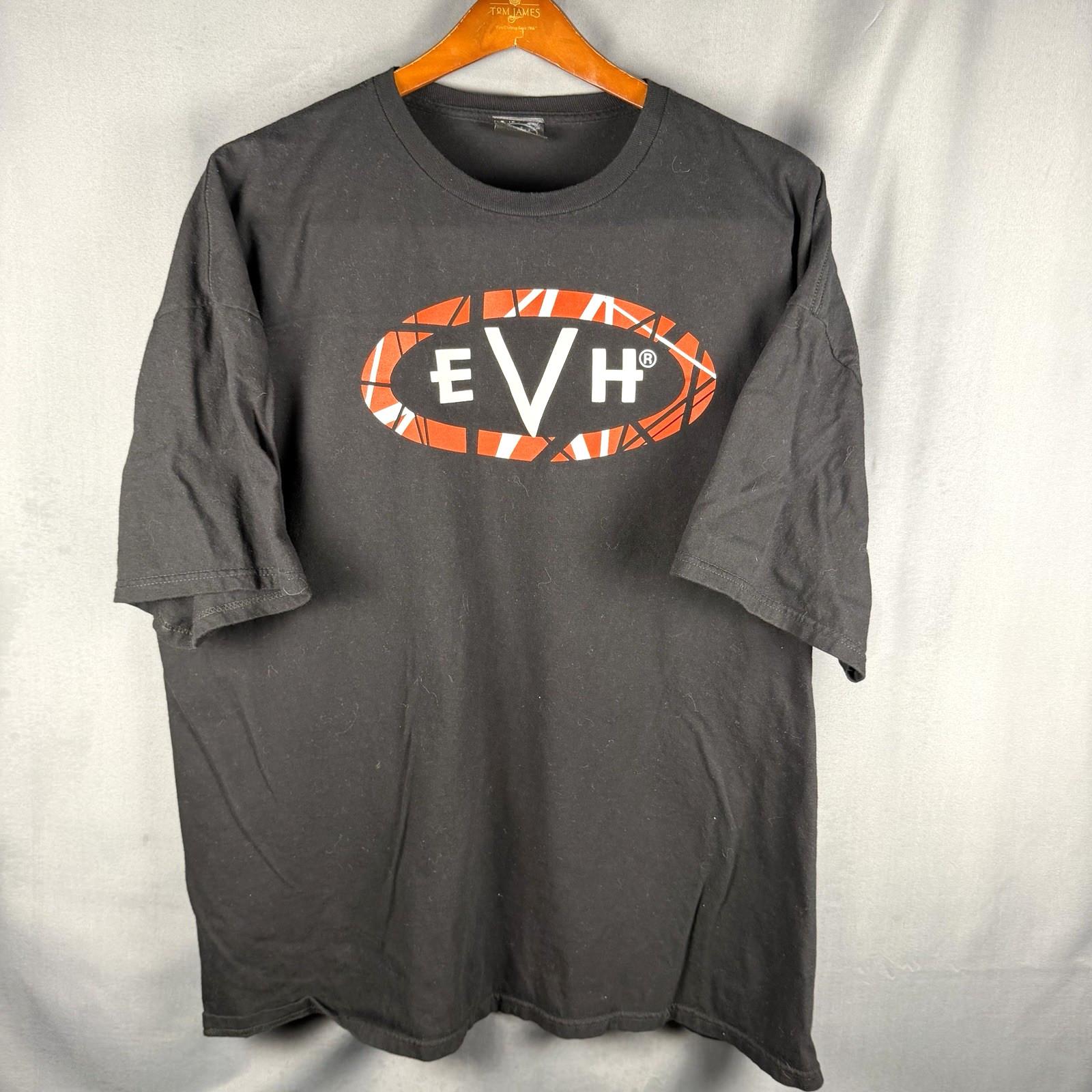 EVH Eddie Van Halen Band T Shirt Black XXL 2XL Rock Music 80s 90s Guitar Unisex T-Shirt L