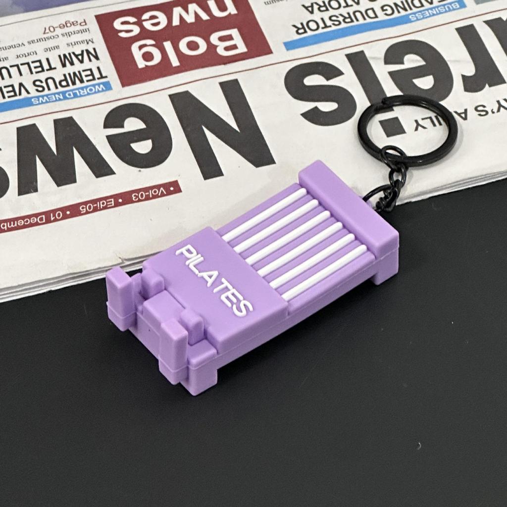 Fitness Series Gummi-Schlüsselanhänger: Hantel- & Kurzhantel-Anhänger für Geschenke