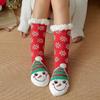 Women's Plush Coral Fleece Christmas Floor Socks - Warm Home & Sleepwear Leg Covers