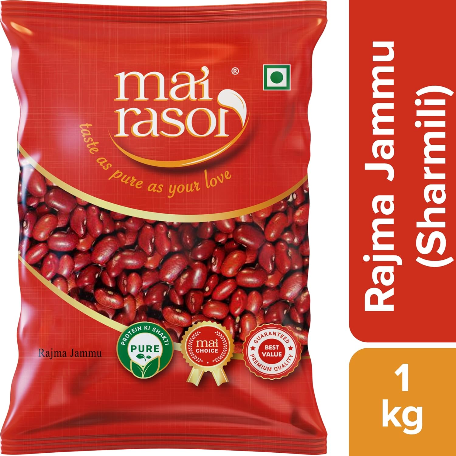 

Mai Rasoi Kashmiri Rajma Sharmili 1 Kg Pouch Premium Aromatic Kidney Beans For Curry Meals Pack Of 1 Home Cooking