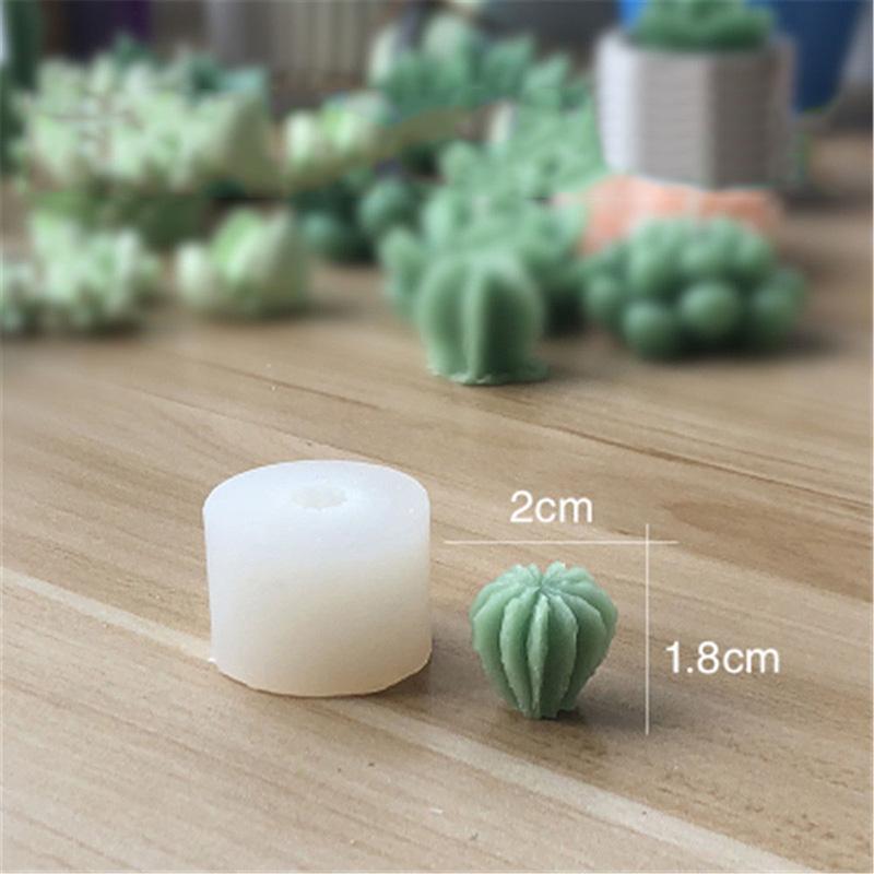 3D Cactus Succulents Silicone Mold For Jelly Chocolate Ice Making Cake Baking Gypsum Wax Concrete Candle DIY Resin Art Mould