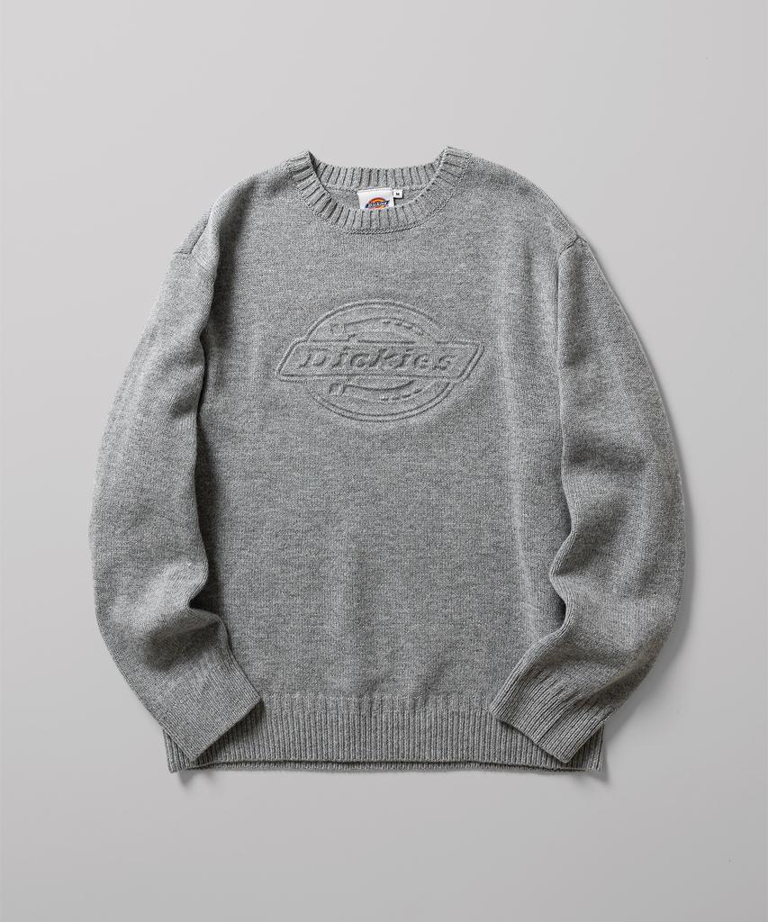 Dickies Embossed Logo Pullover Knit Gray