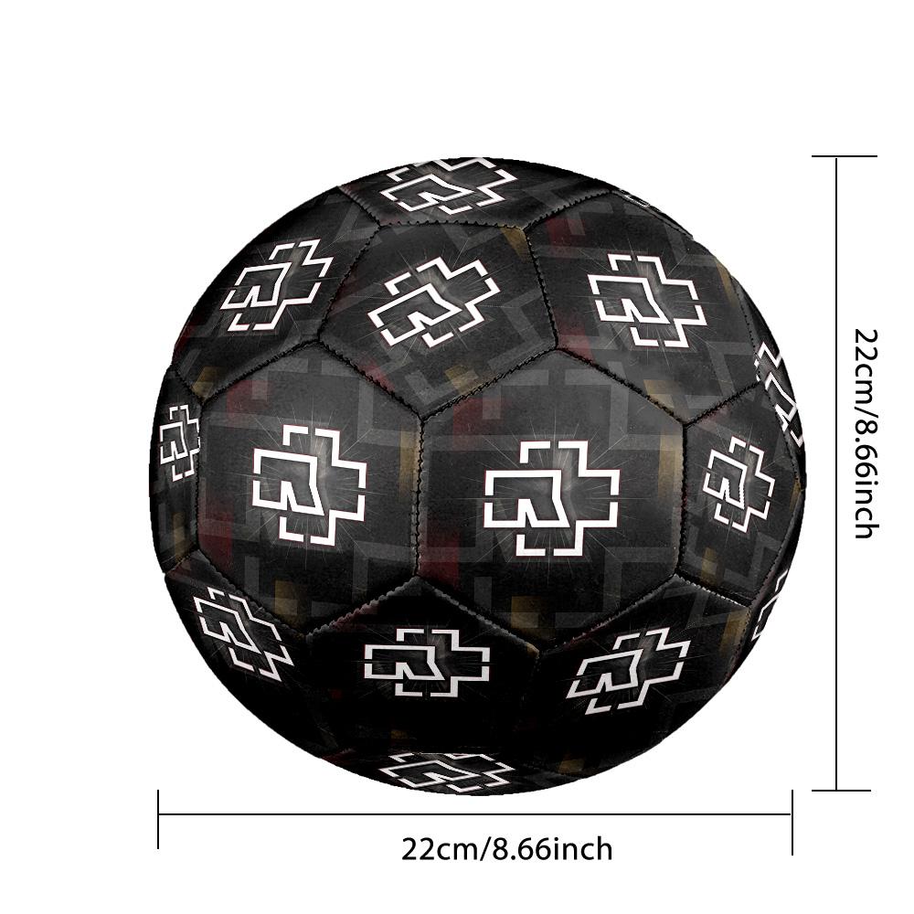 Rammstein Print Standard Size 5 Soccer Ball Durable Shock?Absorbing Ball For Training Match Outdoor Play